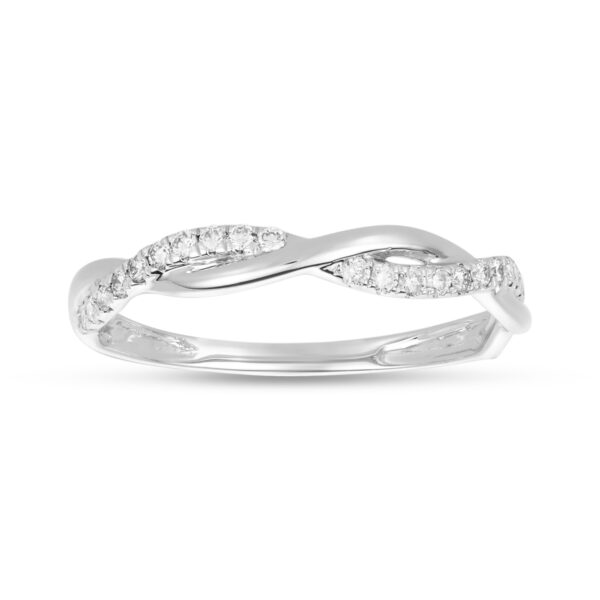 Diamond Twisted Vine Ring