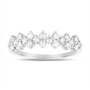 Diamond Cluster Wedding Ring