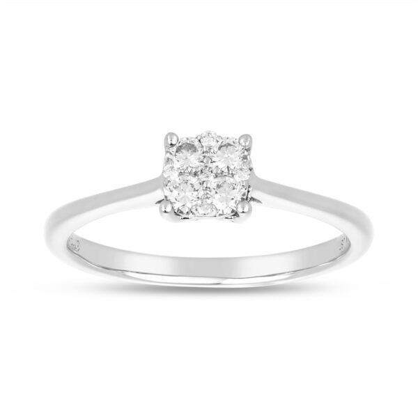 Diamond Illusion Wedding Ring