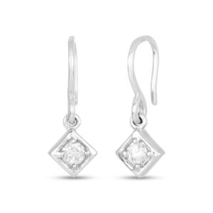 Diamond Dangle Earrings